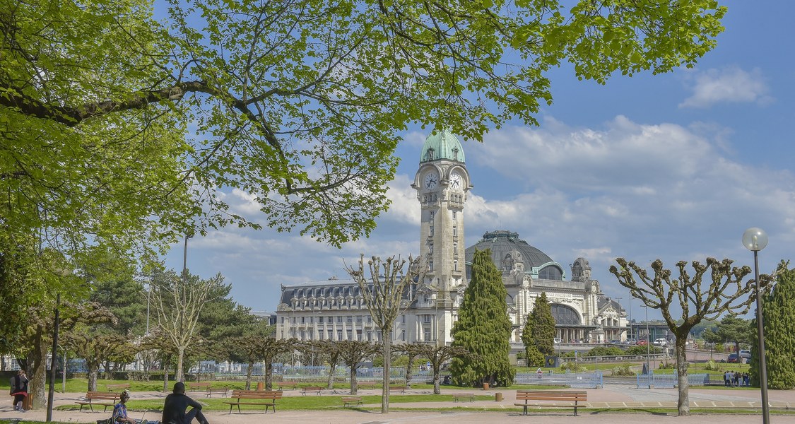 The pictures represents the Benedictine train station in Limoges wich is  the emblematic building of the city and the people of Limoges are proud of it! Regularly cited in the rankings of the most beautiful stations in France, Europe and even the world, it is also the setting for films or advertisements.